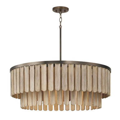 Jada 6 Light Pendant 11 Inch Tall and 30 Inch Wide by Capital - 355661DR