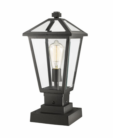 Talbot 1 Light Outdoor Square Pier Mount by Z-Lite - 579PHMS-SQ