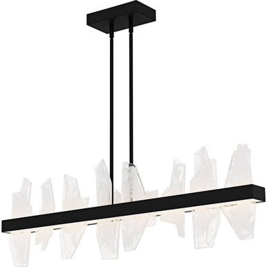 Aurelia 36W LED Linear Chandelier 13.75 Inch Tall X 42 Inch Wide by Quoizel - PCAUR142