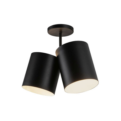 Keiko 2 Light 6 Inch Wide Semi Flush Mount by Kuzco - SF58814