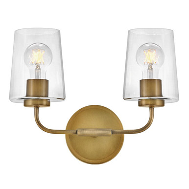 Kline 24W 2 LED Clear Vanity Light by Lark - 853452-CL