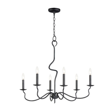 Padrona 6 Light Large Chandelier by Maxim - 27706BO