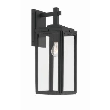 Byron 1 Light Outdoor Wall Lantern 17 Inch Tall by Crystorama - BYR-80102-MK