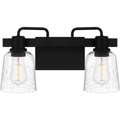 Lydia 2 Light Vanity Light by Quoizel - LYD8616MBK