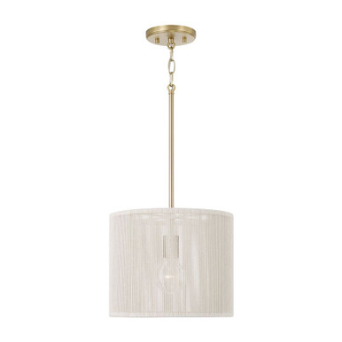 Tara 1 Light Drum Pendant 10 Inch Tall and 12 Inch Wide by Capital - 357912MA