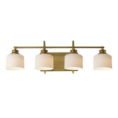 Bisque 4 Light Bath Vanity 10 Inch Tall and 32 Inch Wide by Maxim - 21494
