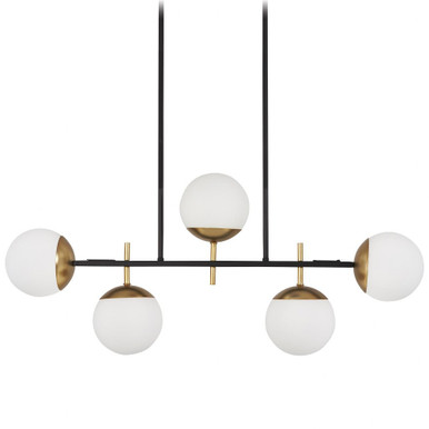 Alluria 5 Light Small Linear Island Pendant by George Kovacs - P1355-618