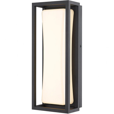 Baden 18W 1 LED Light Outdoor Wall Lantern by Z Lite - 587S-BK-LED