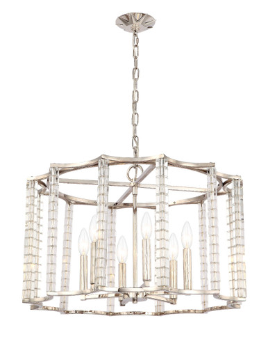 Carson 6 Light Large Chandelier by Crystorama - 8856-pn