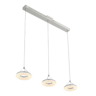 Orbit 25.5W 3 LED Small Pendant by Zeev - MP40034-LED-CH