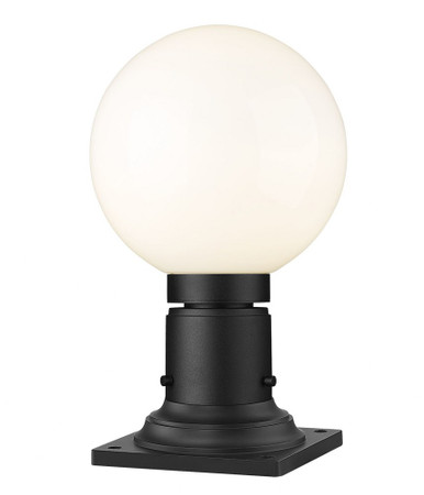 Laurent 1 Light Outdoor Pier Mount Light 13.5 x 8 Inches by Z-Lite - 597PHM-533PM-BK
