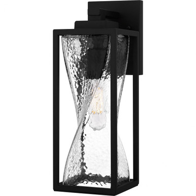 Zarah 1 Light Outdoor Wall Lantern 14.25 Inch Tall by Quoizel - ZAR8405MBK