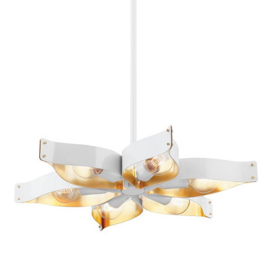 Nala 6 Light Large Chandelier by Mitzi - H658806-SWH/GL
