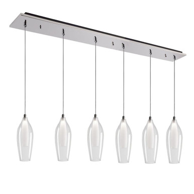 Victoria 17W LED Pendant 11 Inch Tall and 5.13 Inch Wide by Kuzco - MP3004CH-06