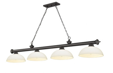 Cordon 4 Light Billiard 13.5 x 14 Inch by Z-Lite 2306-4BRZ-DMO14 - 2306-4BRZ-DMO14