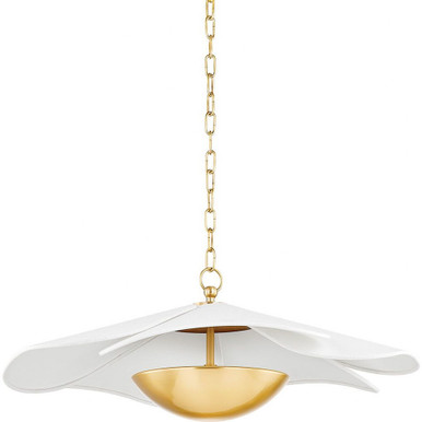 Madeline 15W 1 LED Large Pendant by Mitzi - H814701-AGB