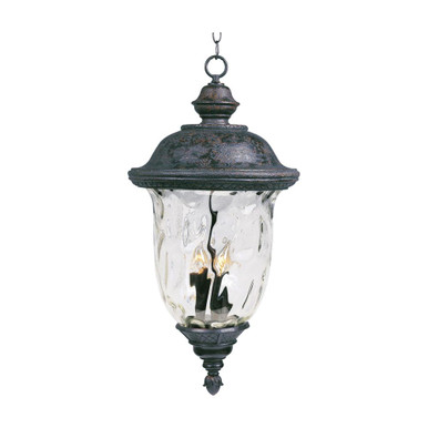 Carriage House VX 3 Light Traditional Medium Outdoor Pendant by Maxim - 40427WGOB