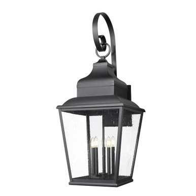 Raphael 5 Light Outdoor Wall Mount 46.25 Inch Tall X 18 Inch Wide by Z Lite - 5029XXL-BK