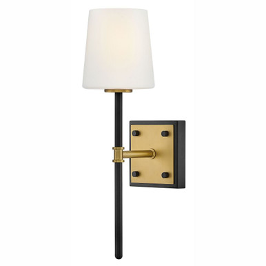 Saunders 1 LED Light Wall Sconce by Hinkley - 46950BK-LCB