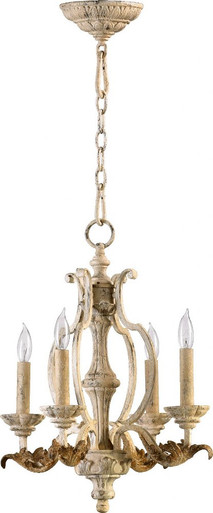 Florence 4 Light Small Chandelier by Quorum - 6037-4-70
