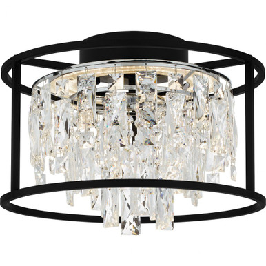 Brillance 22W LED 15 Inch Wide Flush Mount by Quoizel - PCBNC1615MBK