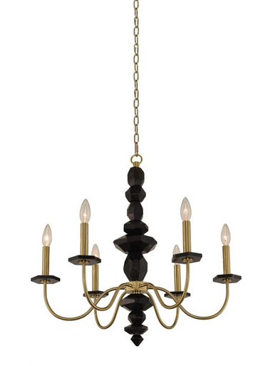 Piedra 6 Light Medium Chandelier by Allegri - 031550-039