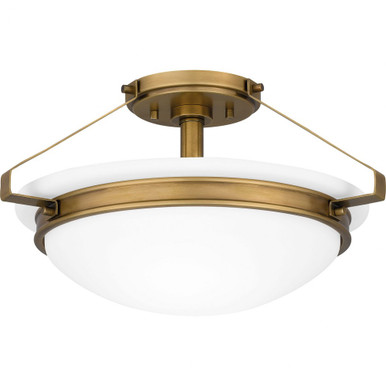 Elderwood 2 Light 15 Inch Wide Semi Flush Mount by Quoizel - QSF5581