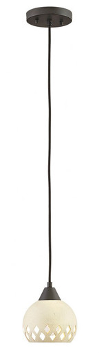 Edie 1 Light Small Pendant 6 Inch Tall by Hinkley - 3897OZ