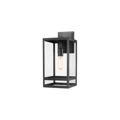 Nuri 1 Light Outdoor Wall Sconce In Outdoor Style 17.5 x 7.5 In by Z-Lite - 596M-BK