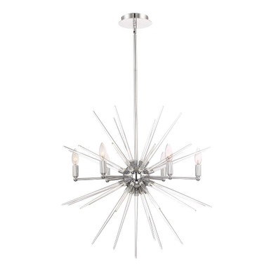 Pulsar 6 Light Large Sputnik Chandelier by Zeev - CD10179-6-CH