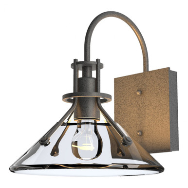 Henry 1 Light Glass Outdoor Wall Lantern 10.5 Inch Tall by Hubbardton Forge - 302709