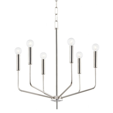 Bailey 6 Light Medium Chandelier by Mitzi H516806-PN - H516806