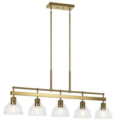 Eastmont 5 Light Industrial Linear Chandelier by Kichler - 52404