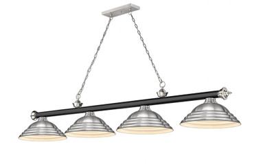 Cordon 4 Light Billiard 14 x 14 Inch by Z-Lite 2306-4MB-BN-SBN - 2306-4MB-BN-SBN