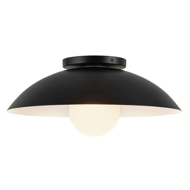 Umbra 1 Light Semi Flush Mount 6.25 Inch Tall and 14 Inch Wide by Kuzco - SF10814