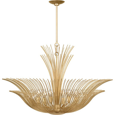 Dorelle 6 Light Chandelier 24.325 X 36 Inch Wide by Visual Comfort Studio - LXC1206GD