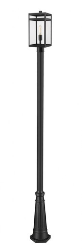 Nuri 1 Light Outdoor Post Mount In Modern Style 111.75 x 10 In by Z-Lite - 596PHMR-519P-BK