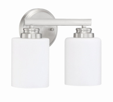 Bolden 2 Light Vanity Light by Craftmade 50502-BNK-WG - 50502-BNK-WG