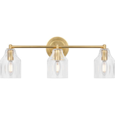 Augusta 3 Light Bath Vanity 8.25 X 22 Inch Wide by Visual Comfort Studio - AV1013GD