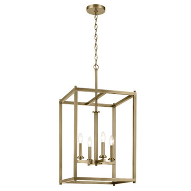 Crosby Four Light Large Foyer Pendant by Kichler - 43998NBR