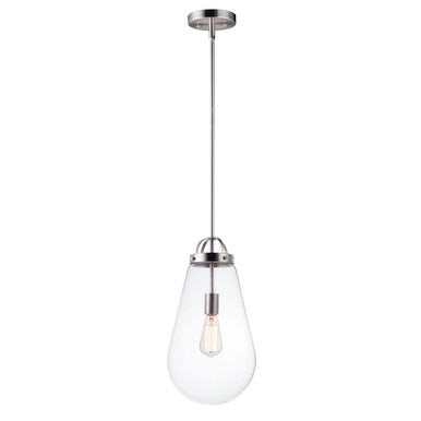 Nyla 1 Light Small Pendant by Maxim - 10095CLSN