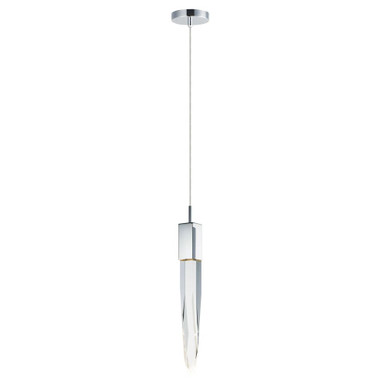 Quartz 6W 1 LED Light Mini Pendant 21 Inch Tall by ET2 - E31241-20
