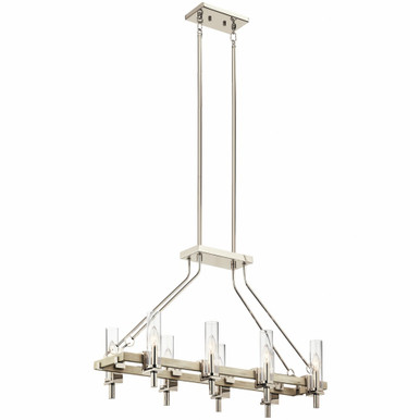Telan 8 Light Modern Linear Chandelier by Kichler - 44285www