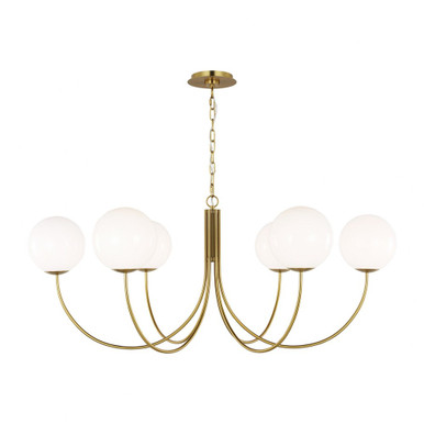 Noemie 6 Light Oversized Chandelier by Visual Comfort Studio - KSC1146BBS