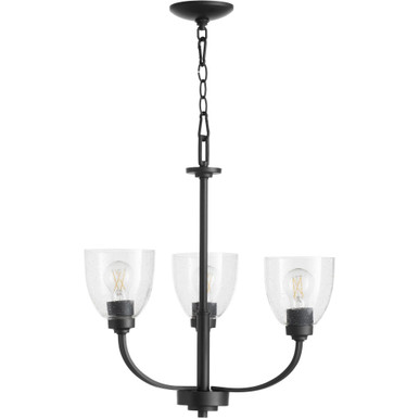 Reyes 3 Light Chandelier 22 Inches Tall and 22 Inches Wide by Quorum - 6060-3-69