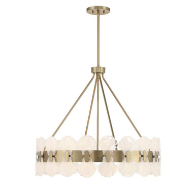 Bancroft 6 Light Chandelier 27.38 Inch Tall and 30 Inch Wide By Savoy House - 1-3605-6