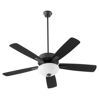 Ovation Five Blade Ceiling Fan with Light Kit 52 Inches Wide by Quorum - 4525-2