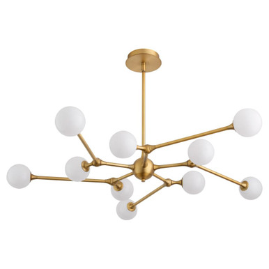 Orbe 30W 10 LED Chandelier 5 Inch Tall and 44.75 Inch Wide by Oxygen - 3-647-56