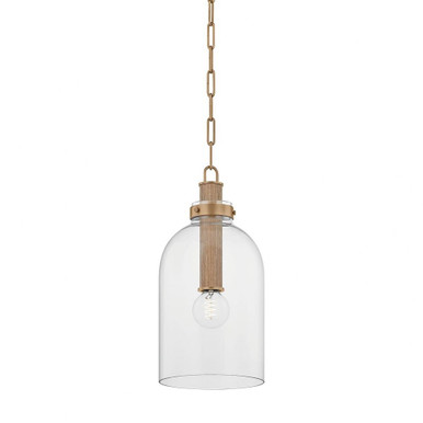 Kori 1 Light Pendant 18.75 Inch Tall and 9 Inch Wide by Troy - F4909-PBR