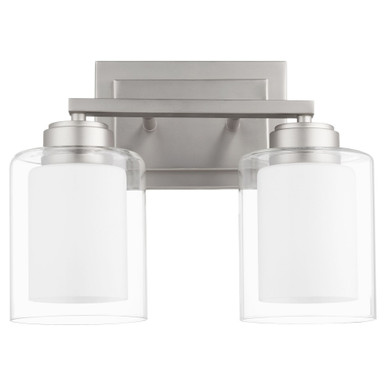 2 Light Bath Vanity 10.25 x 13.25 Inches by Quorum  - 582-2